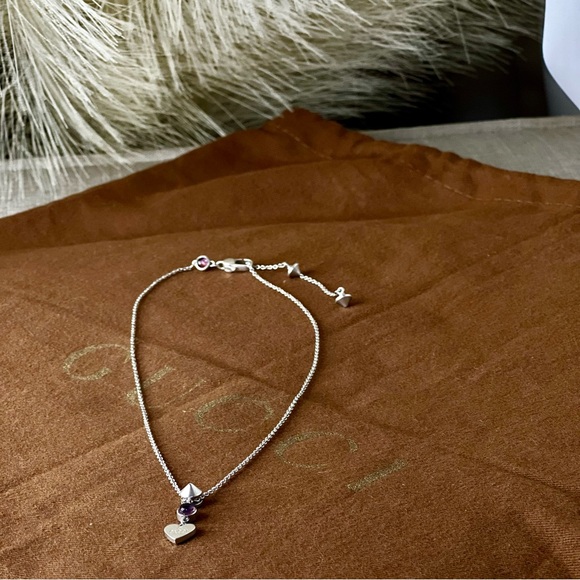 Gucci - Amethyst Trademark Heart Pendant Necklace - Picture 3 of 8